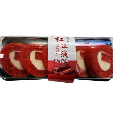 红丝绒蛋糕卷<br>RED VELVET SWISS ROLL CAKE