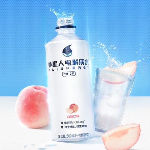 网红外星人电解质水•白桃<br>0糖0卡•维生素
