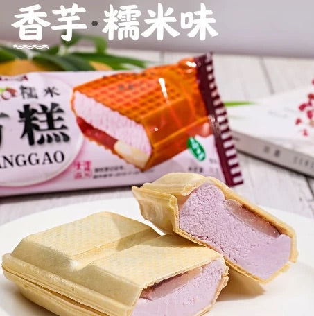 礼拜天®大东北•香芋糯米方糕5袋<br>香芋雪糕威化•冷冻0-5度口感最佳