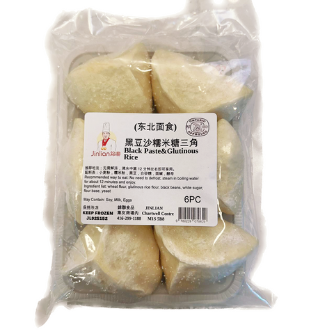 JINLIAN®黑豆沙糯米糖三角6个装<br>本地手作