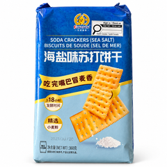 海盐味苏打饼干<br>超过18小时发酵•小麦香