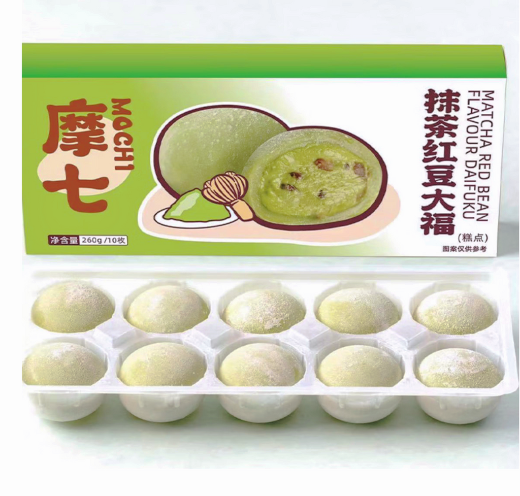 摩七®抹茶红豆•大福10枚<br>糯叽叽