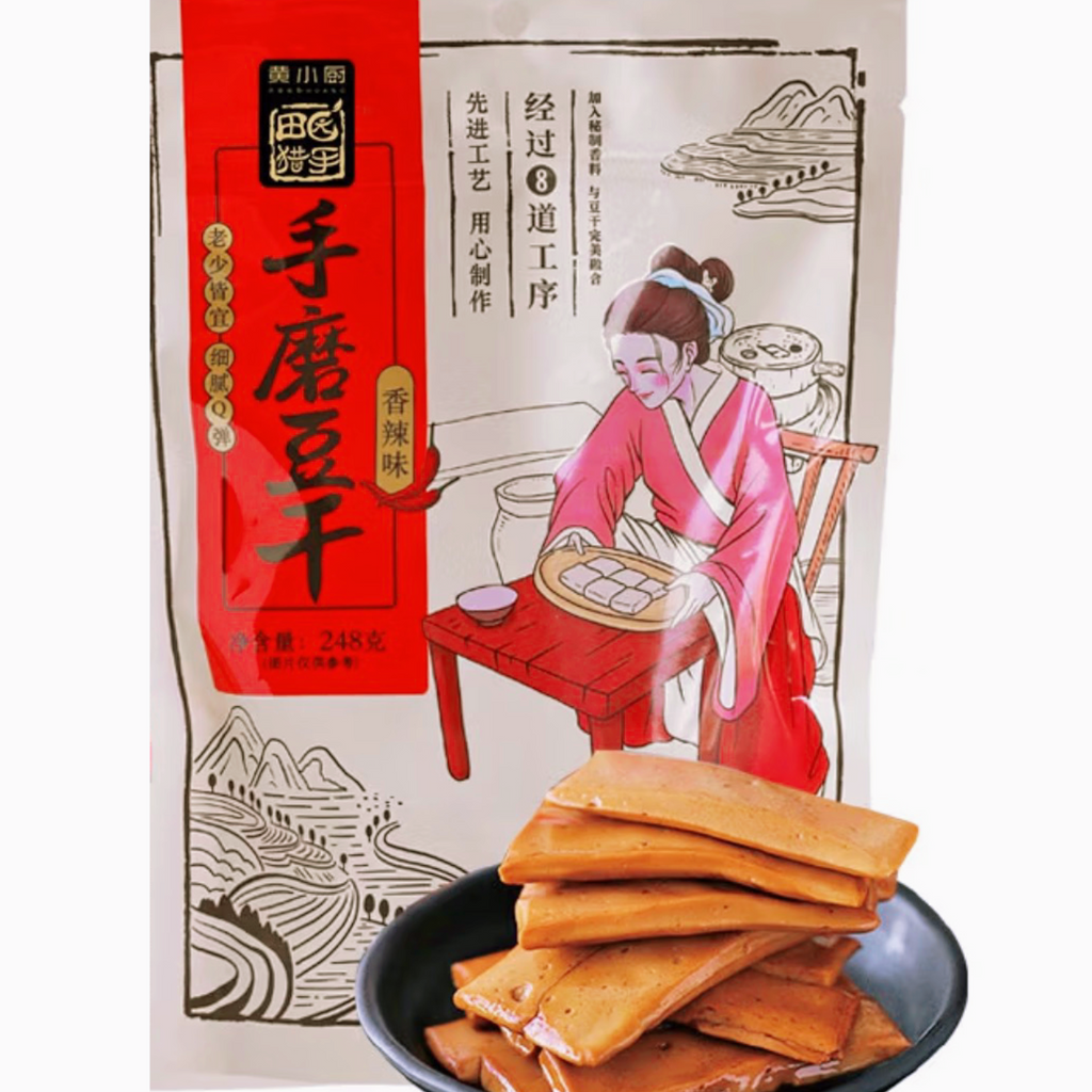黄小厨•田园猎手®手磨豆干•香辣<br>豆香浓郁•鲜嫩Q弹