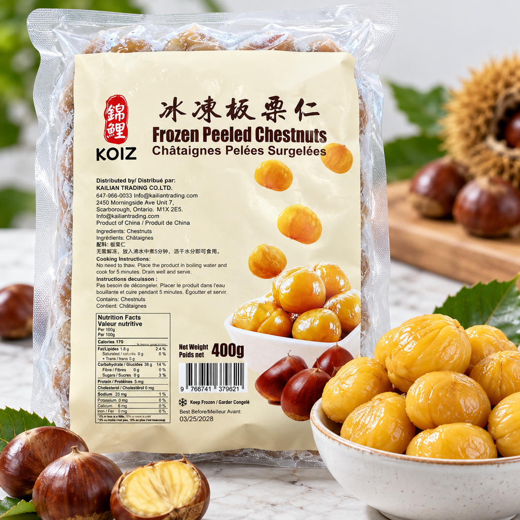锦鲤®冰冻板栗仁400g家庭装<br>无需解冻•粉糯香甜