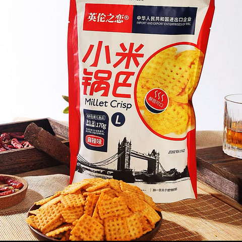 英伦之恋®小米锅巴(L)•麻辣味<br>酥脆可口•粗粮细吃