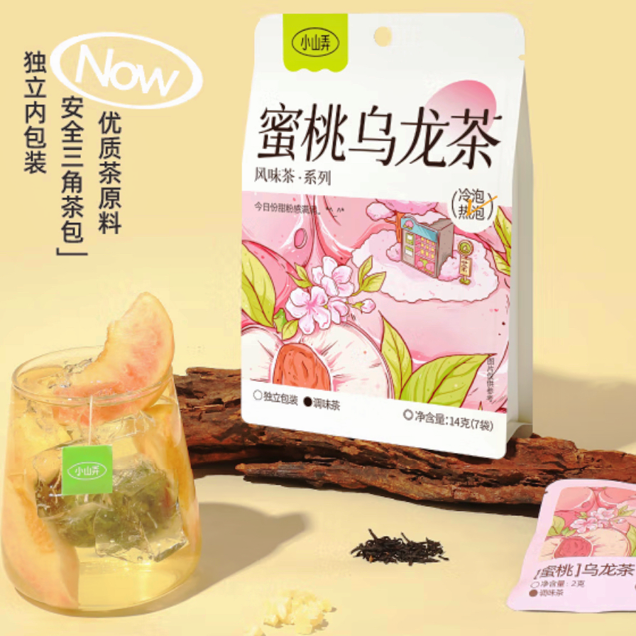 小山弄®蜜桃乌龙茶<br>鲜甜蜜桃•清爽茶香