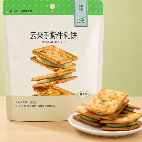 云朵手撕牛轧饼•抹茶特惠装<br>清新抹茶也有拉丝感