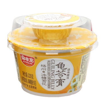 冰糖菊花龟苓膏三连杯<br>清热消暑