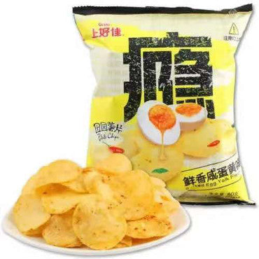 上好佳田园薯片•咸蛋黄味<br>童年回忆•经典味道